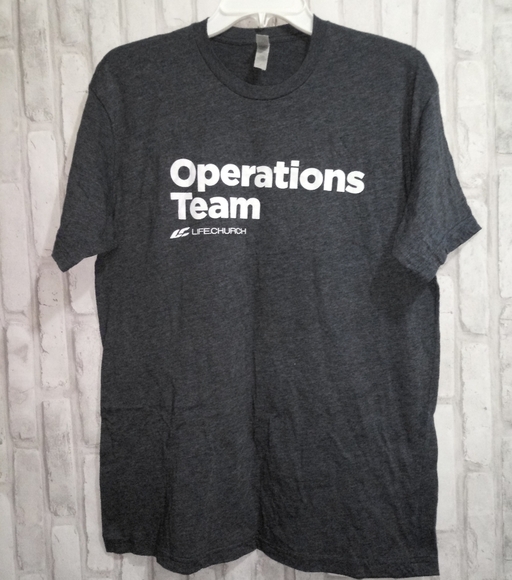 Next level gray and white life church operation team T-shirt - Picture 3 of 6